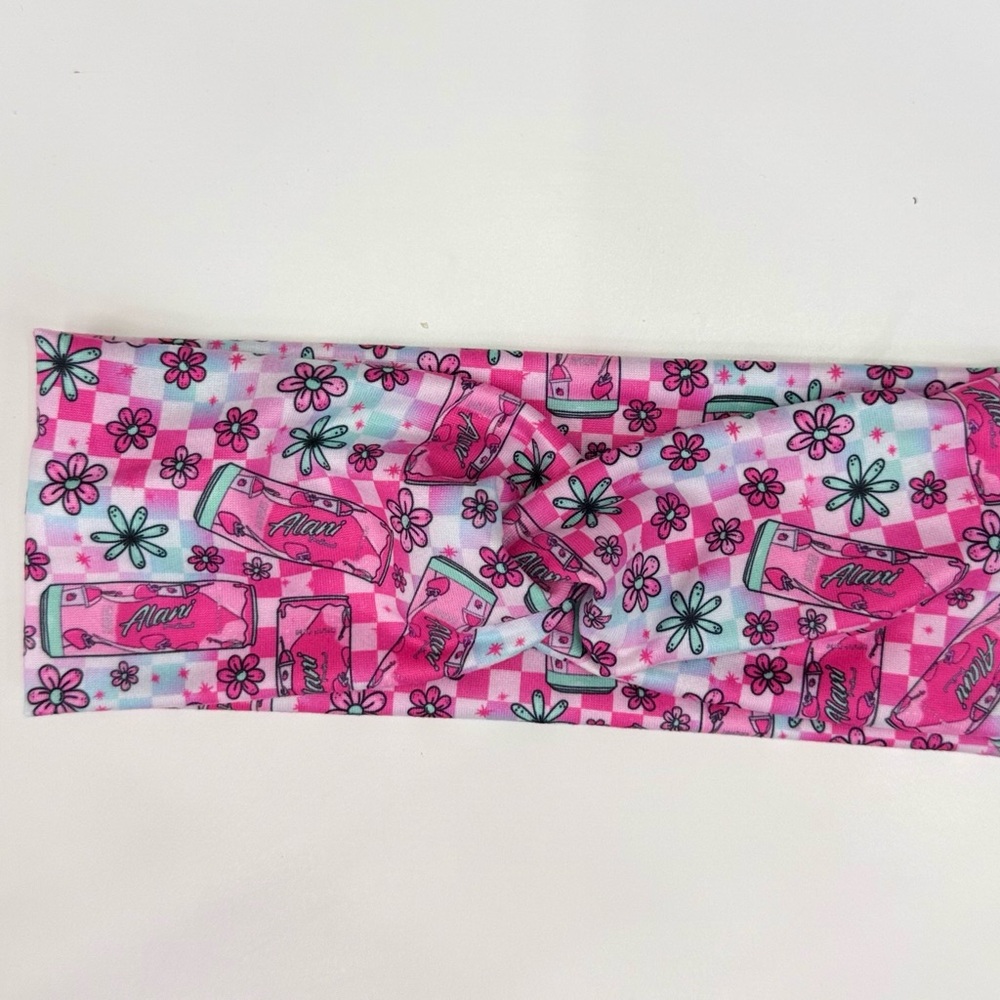 Alani energy drink handmade  Floral Headband